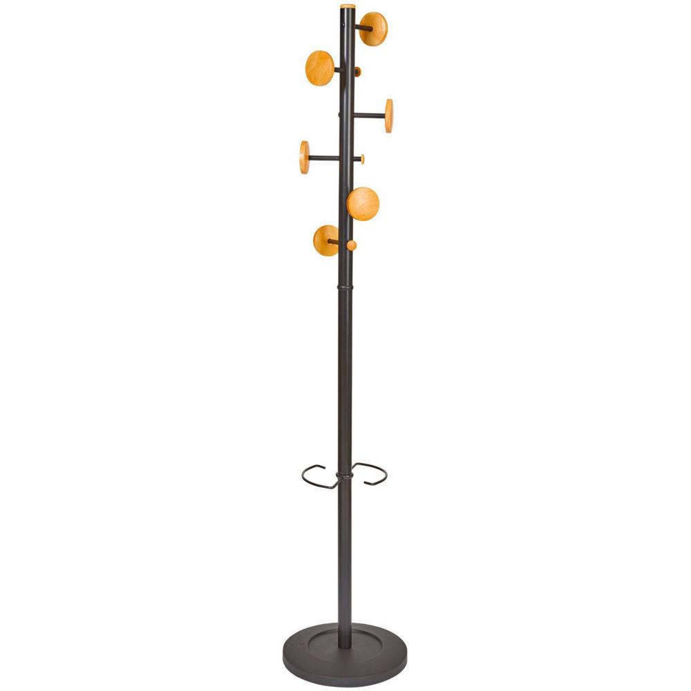 Portemanteau Alba Music 6 patres - Noir bois/mtal