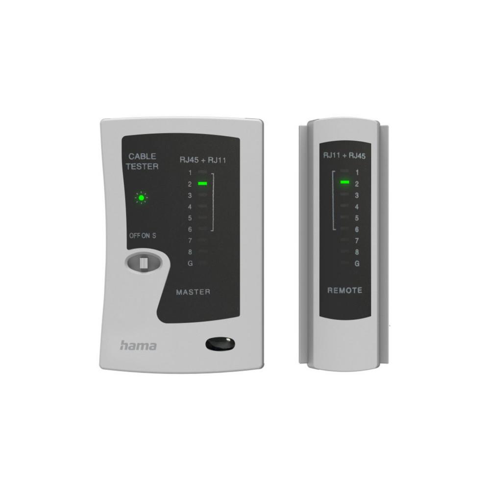 Testeur de cbles rseau Hama RJ45/RJ12/RJ11
