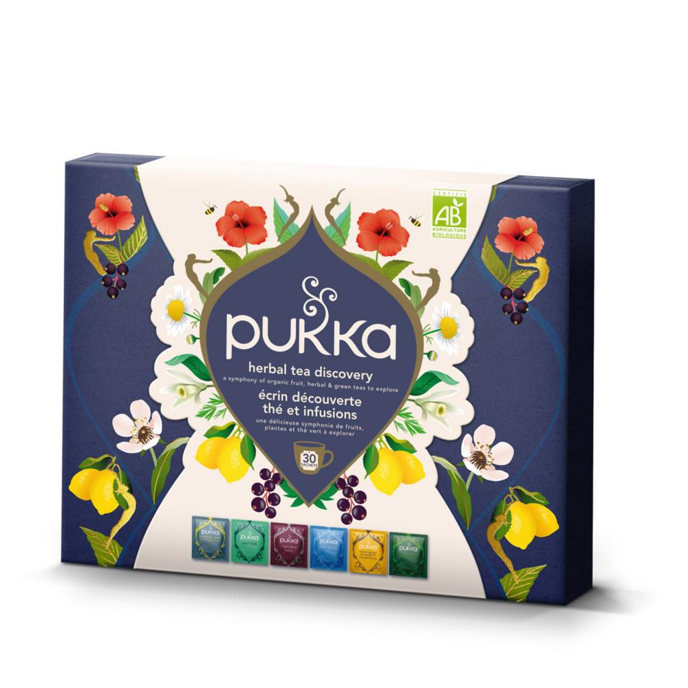 Th� �crin Lipton d�couverte Pukka - Infusion agriculture biologique - Bo�te de 30 sachets