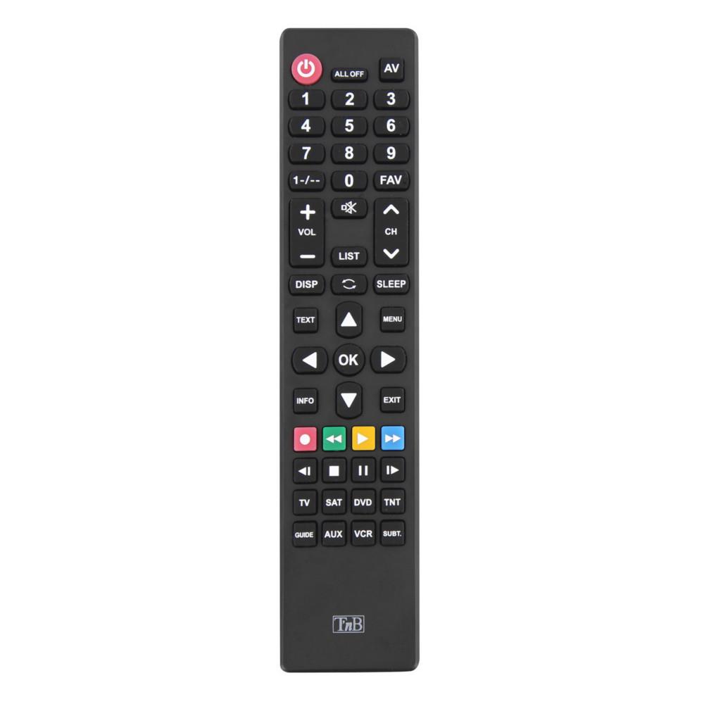 T�l�commande universelle TNB 6 en 1 - Compatible TV / SAT / DVD / TNT / VCR / AUX - Noir