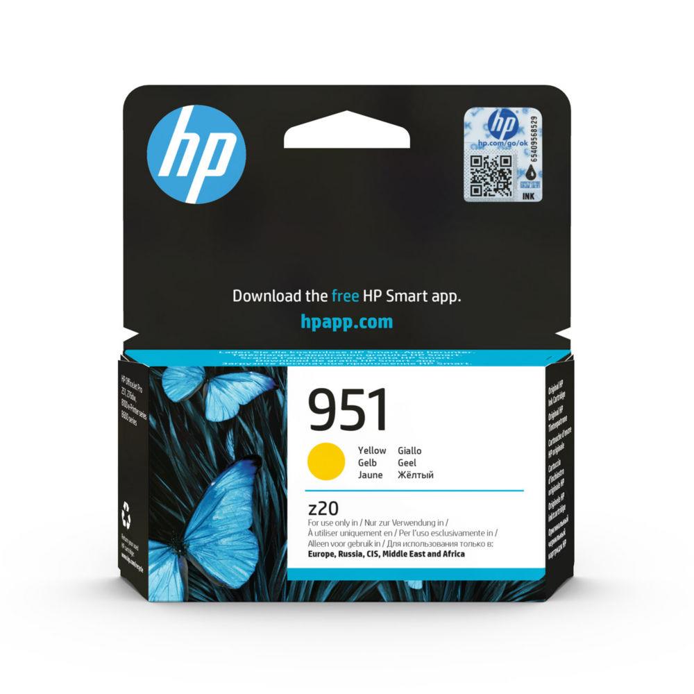 Cartouches pour imprimantes - Hp cartouche authentique d'encre jaune 951