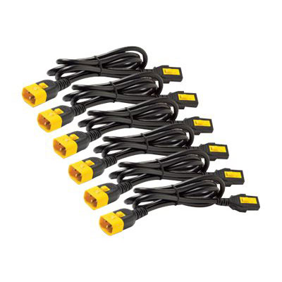 Apc netshelter - kit cordon d'alimentation (6 ea) - verrouillable - c13  c14 - 0,6m