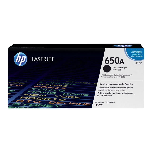 Cartouches de toner - Hp 650a toner laserjet noir authentique