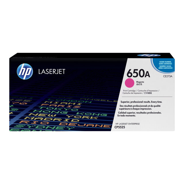 Cartouches de toner - Hp 650a toner laserjet magenta authentique