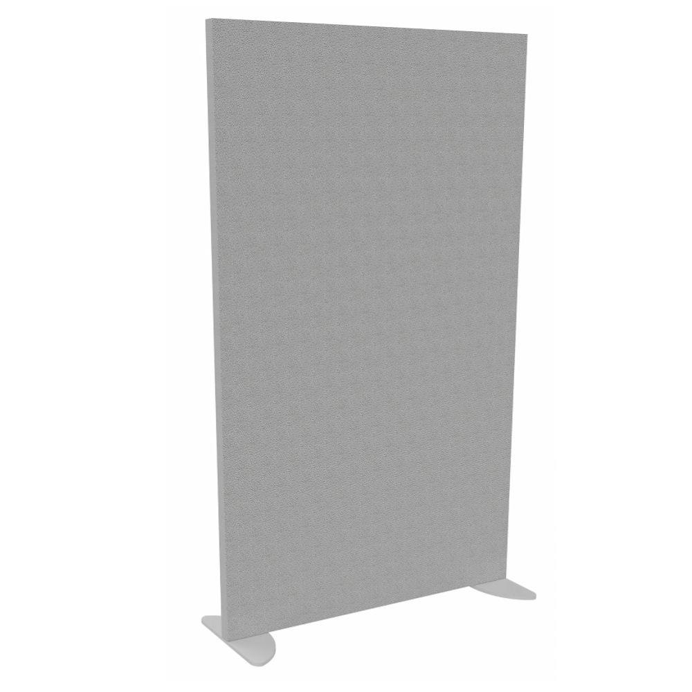 Cloison sparation acoustique individuel Zitto H. 200 x L. 120 cm - Gris - Avec pince de fixation