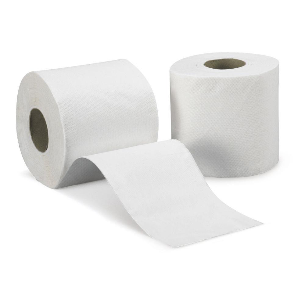 Papier toilette RAJA microgaufr - 48 rouleaux de 200 feuilles - Blanc