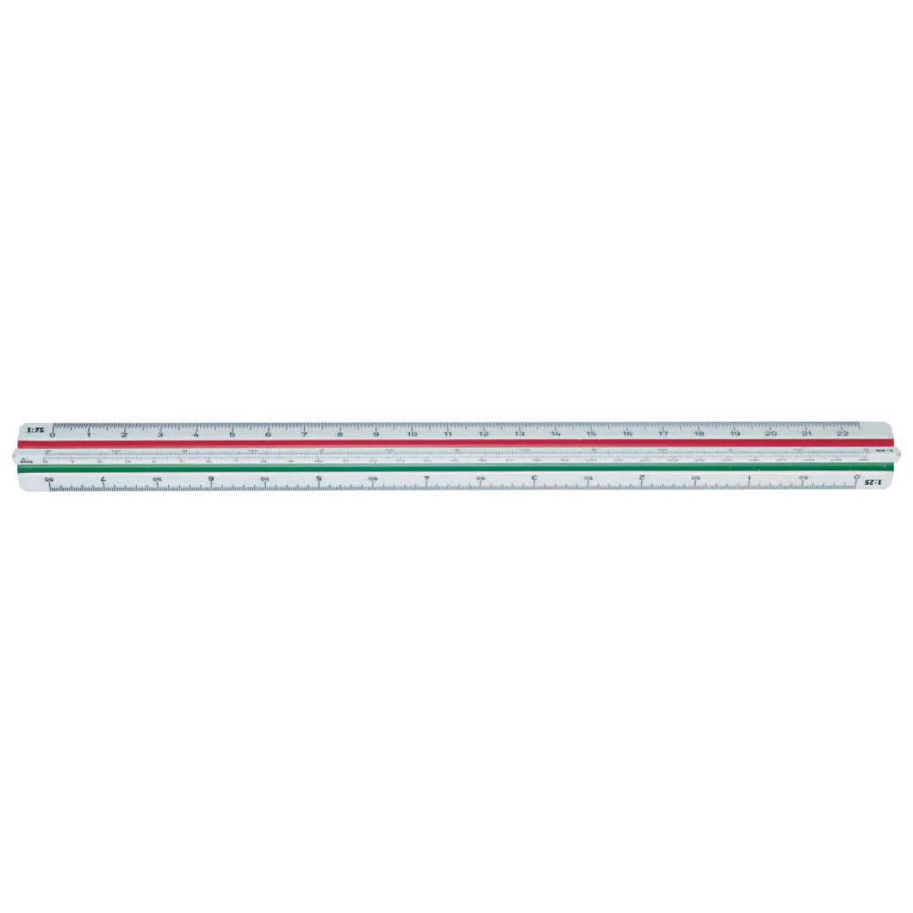 Rgle  chelle de rduction Mars 561 avec code couleur 30 cm