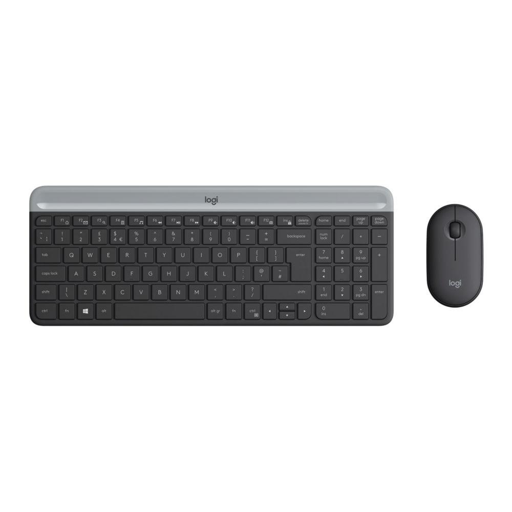 Logitech 920-009190 clavier souris incluse universel rf sans fil azerty franais graphite