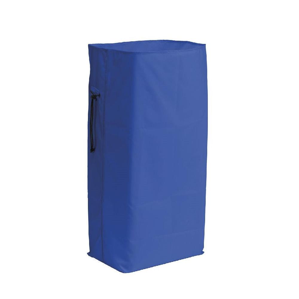 Protge sac poubelle 120l en PVC - Bleu