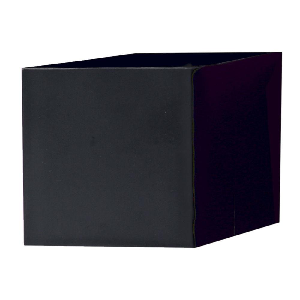 Porte-marqueurs magntique carr 60 cm pour tableaux en verre - Noir