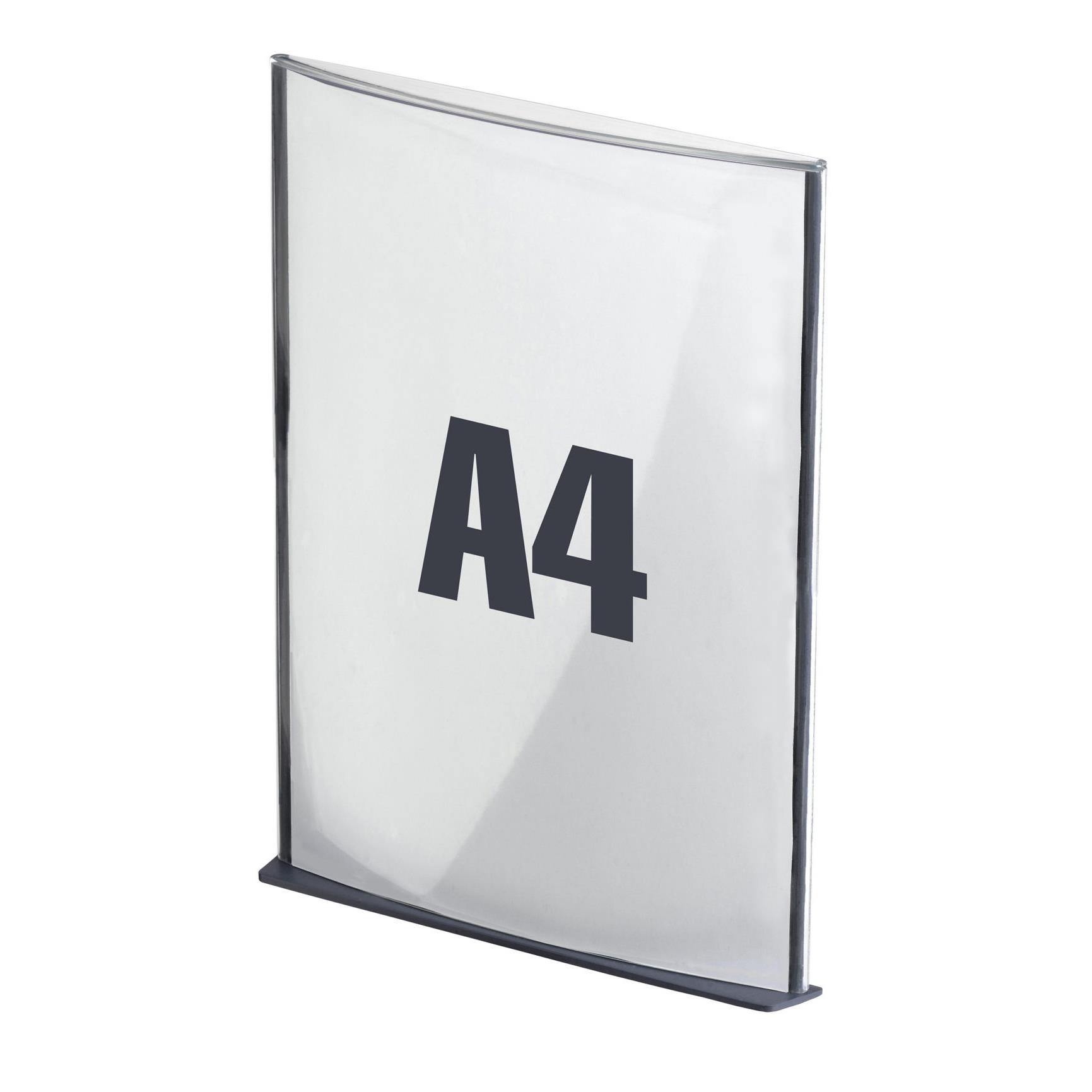 Plaque de porte format A4 coloris anthracite