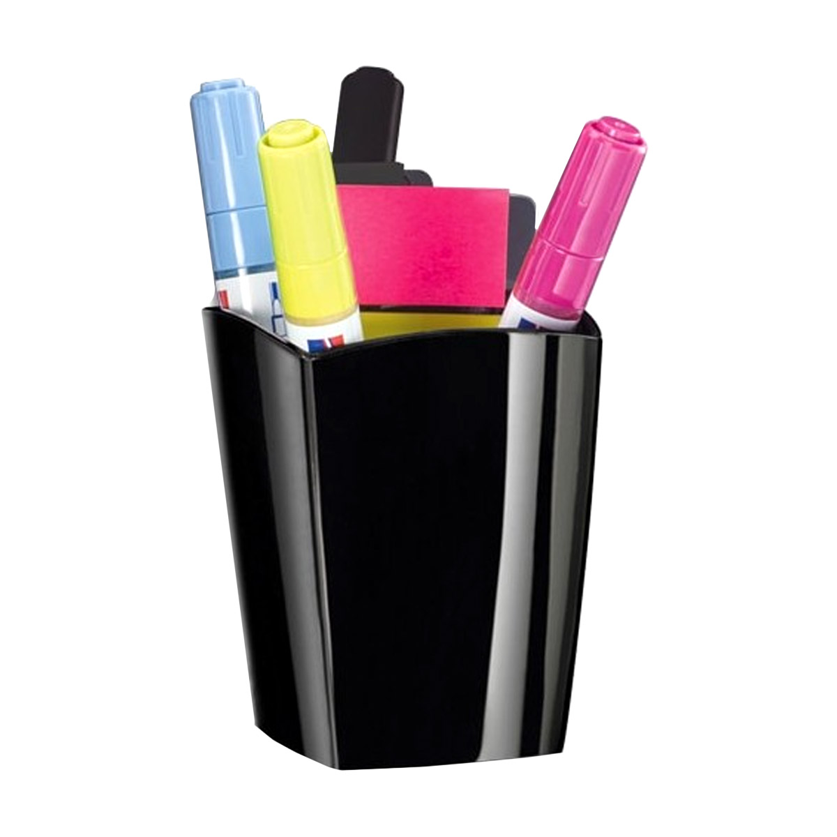 Pot � crayons CEP Riviera - magn�tique - pour tableaux en verre - 8 x 9,5 x 7,8 cm - noir