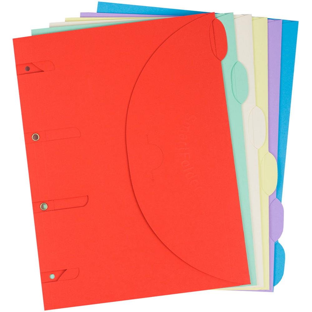 Chemise de classement Tarifold Smartfolder A4 perfore en carton - Assortis - lot de 6