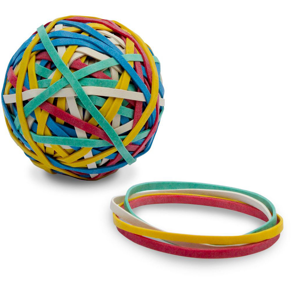 100g D'élastiques De Bureau - Multicolores Et Multi-tailles