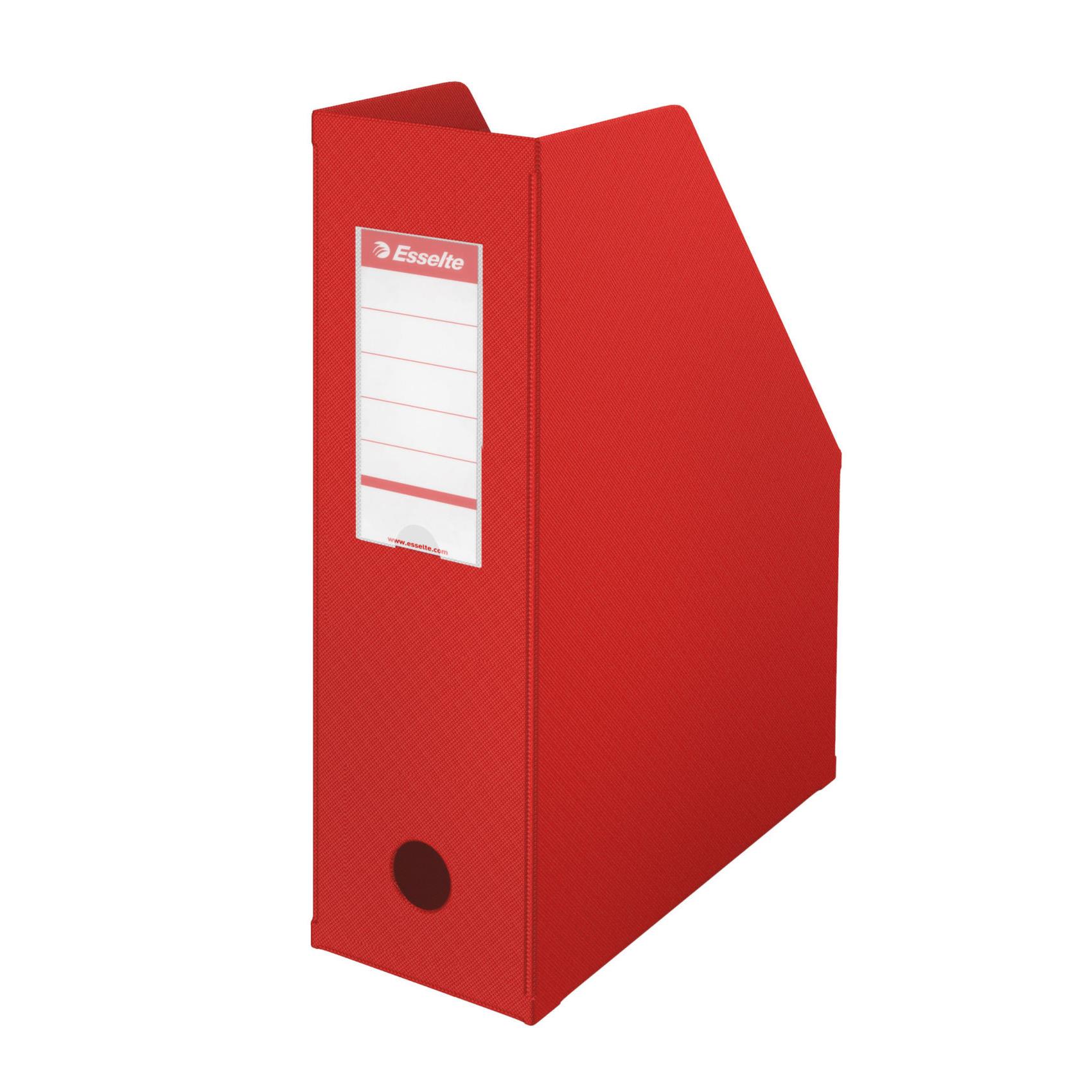 Porte-revues Esselte Confort Class - dos 10 cm - rouge