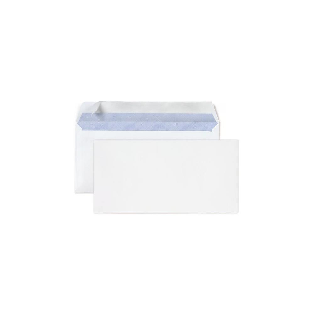 Enveloppe blanche Raja C6 - 114 x 162 mm - 80g sans fentre - bande autoadhsive - bote 500 units