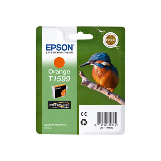 Cartouches pour imprimantes - Epson cartouche "martin-pcheur" - encre ultrachrome hi-gloss2 orange