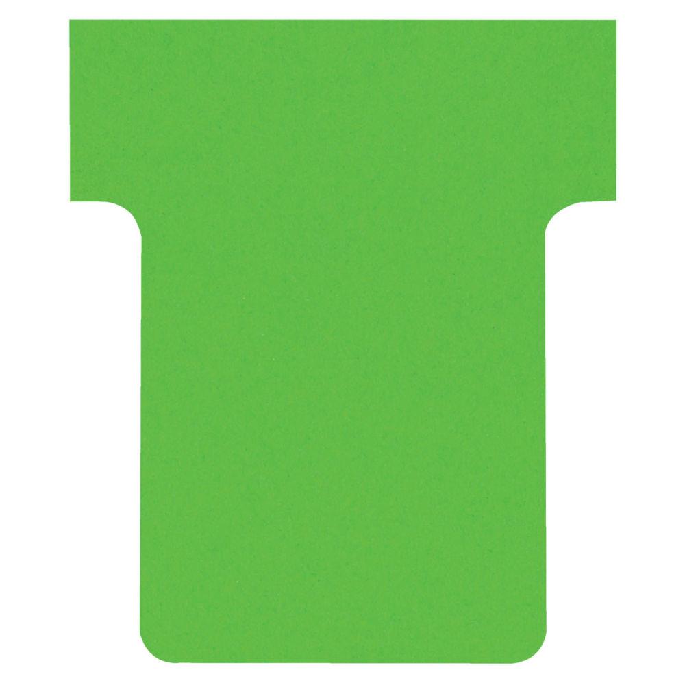 Fiche T1,5 Nobo verte pour planning - lot de 100