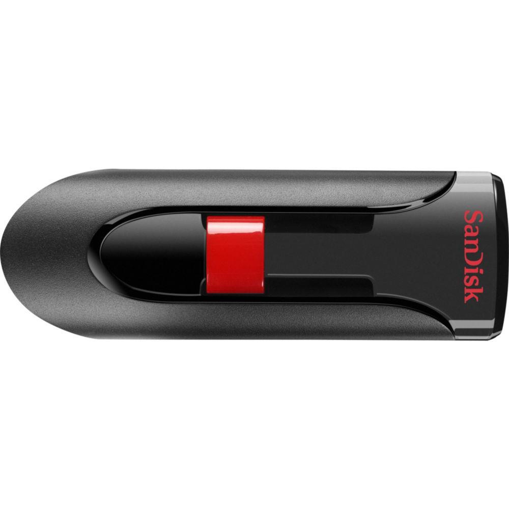 Cl USB 2.0 Cruzer Glide - 32 Go - noir/rouge