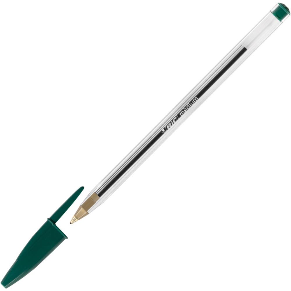 Stylo Bic Cristal vert - pointe moyenne