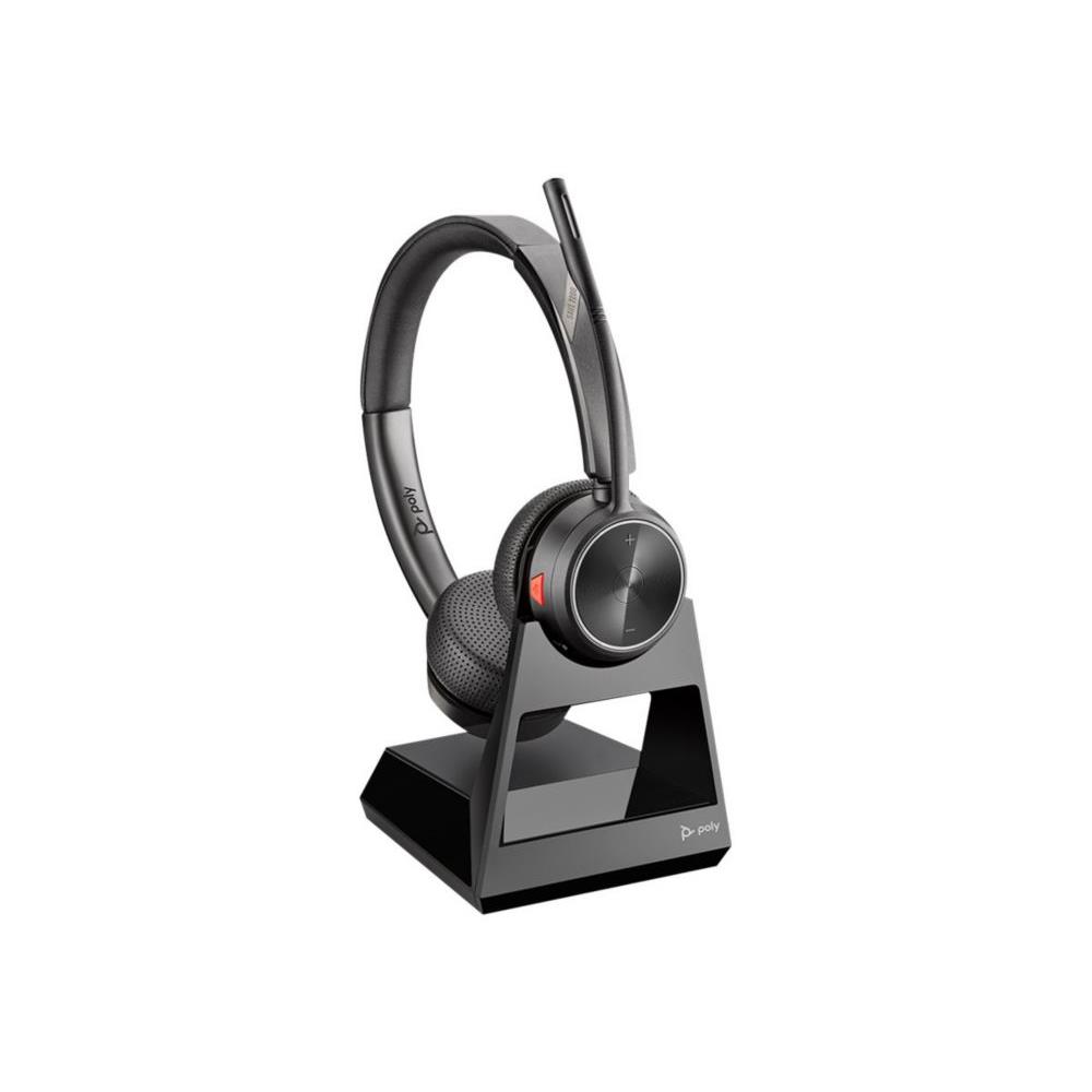 Casque sans fil professionnel Plantronic Savi 7220 pour tlphone fixe - 2 couteurs - Micro anti-bruit - Noir