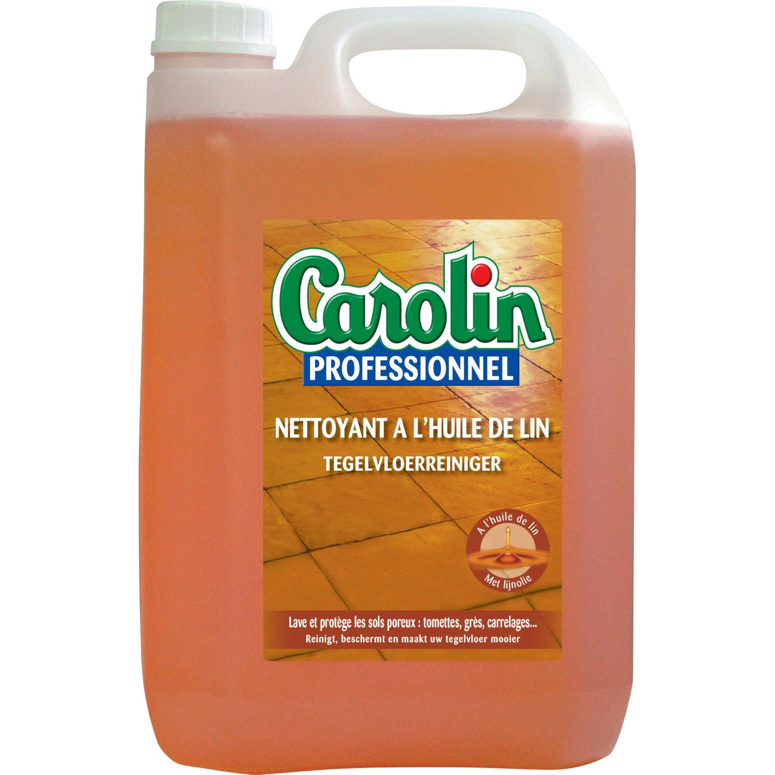 Nettoyant pour sols carrels Carolin -  l'huile de lin - bidon de 5L