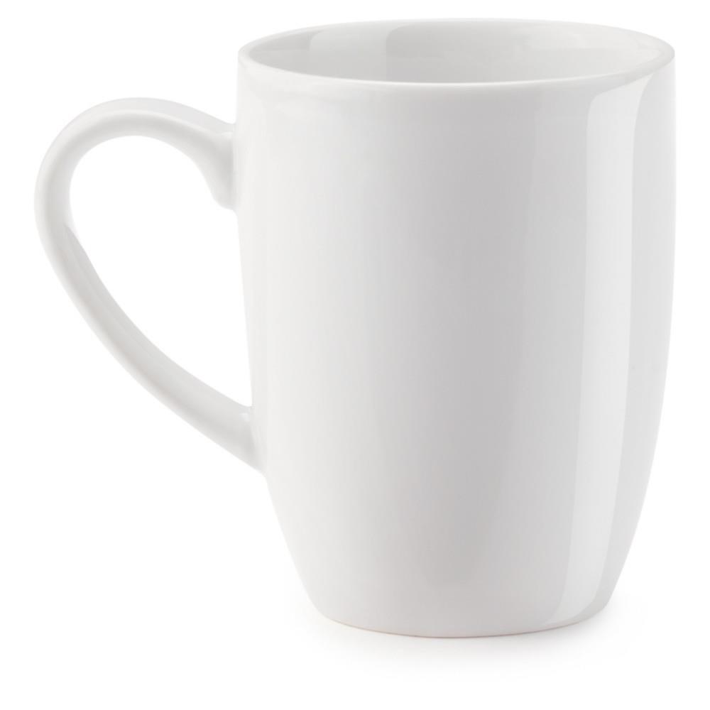 Mug en porcelaine 24 cl - Blanc - Lot de 6