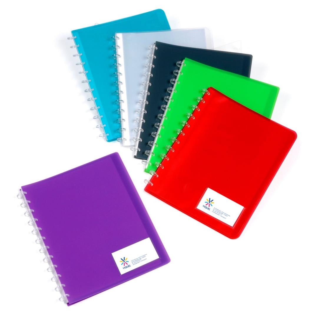 Protge-documents Viquel Gode - 30 pochettes - couverture polypropylne - coloris assortis