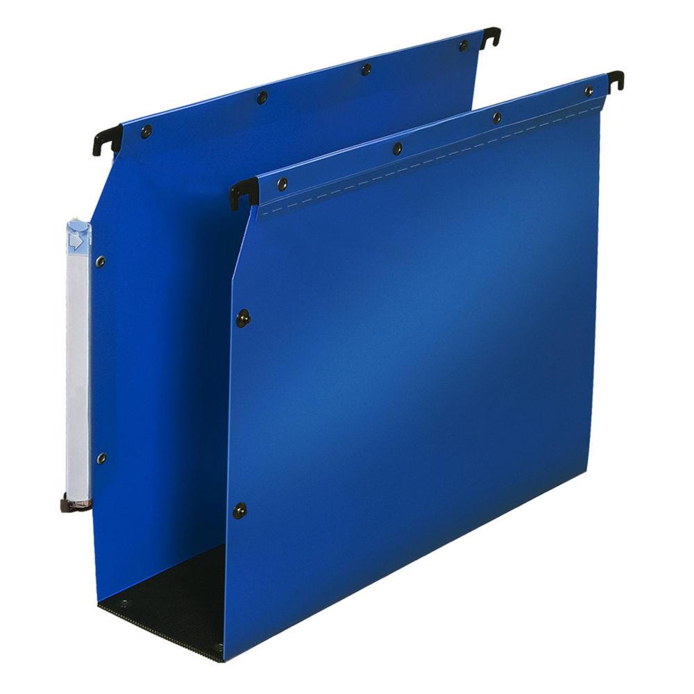 Dossiers suspendus l'Oblique Az polypro Ultimate - pour armoire - fond 80 - bleu - lot de 10