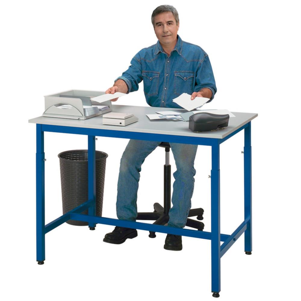 Table de travail rglable en hauteur - 120 x 80 cm