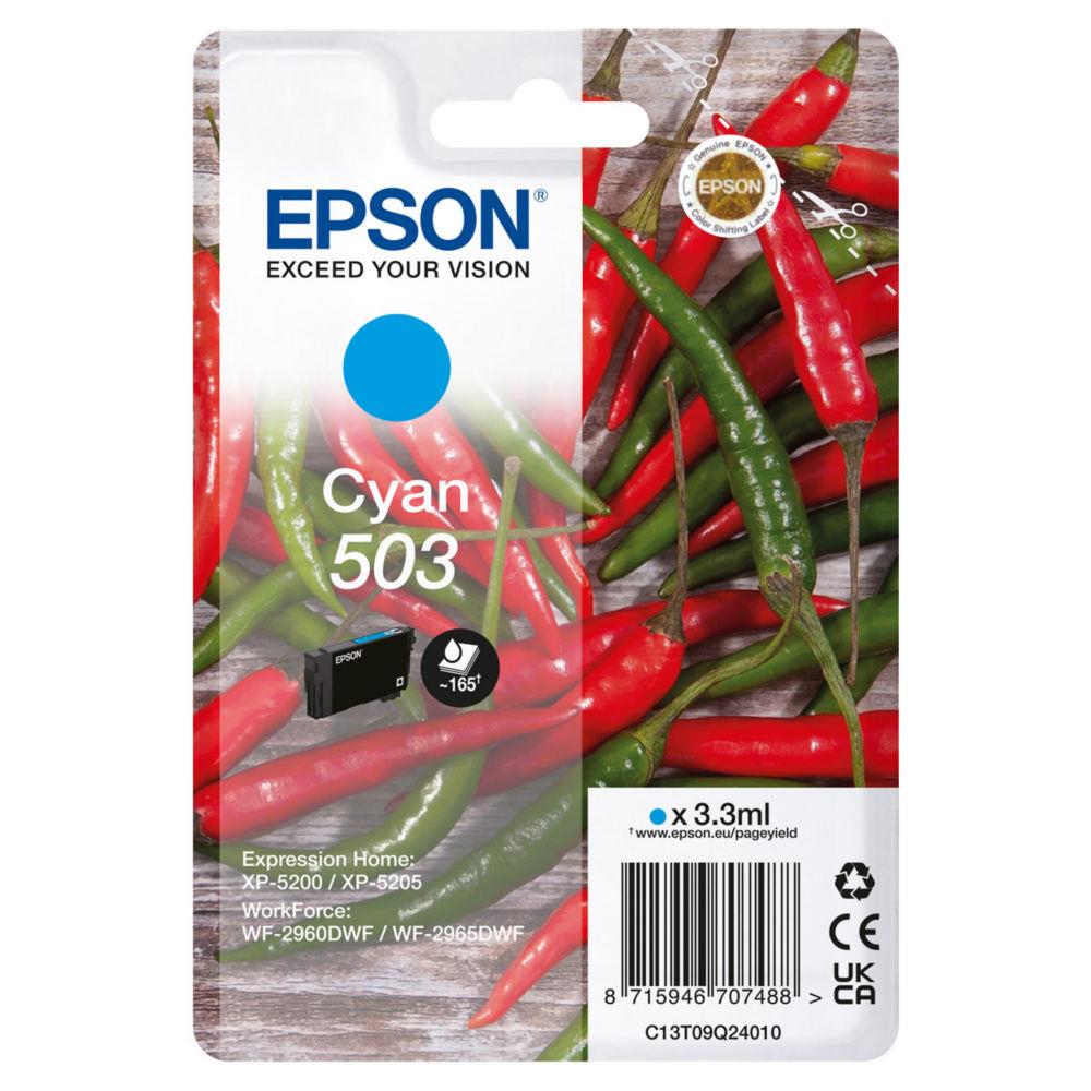 Cartouches pour imprimantes - Epson 503 cartouche d'encre 1 pice(s) original rendement standard bleu