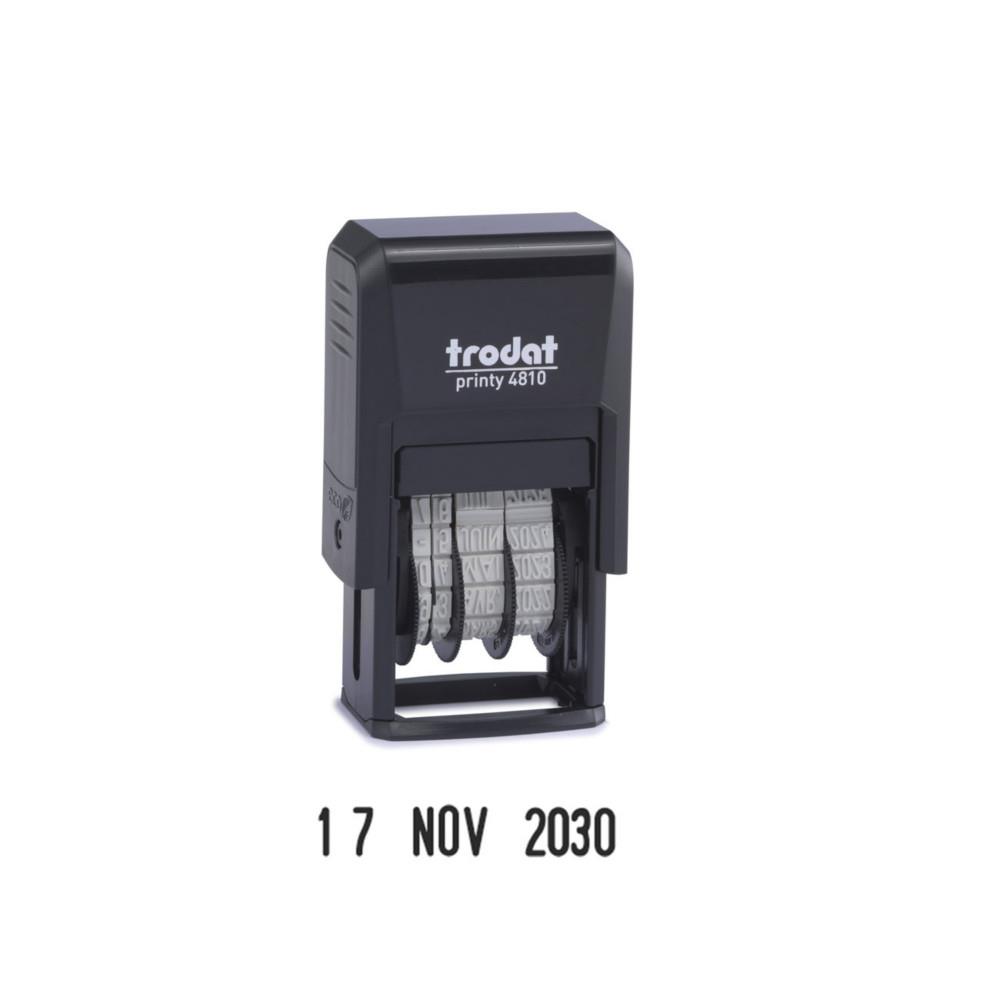Tampon dateur Trodat Printy Facelift  4810 - 3,8 mm - Noir
