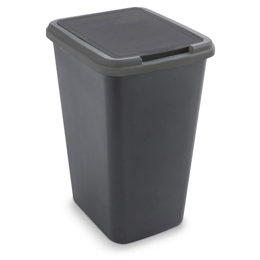 Poubelle  couvercle basculant recycle 50L