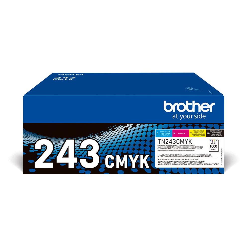 Cartouches de toner - Brother tn-243cmyk - cartouches de toner originales - pack 4 toners