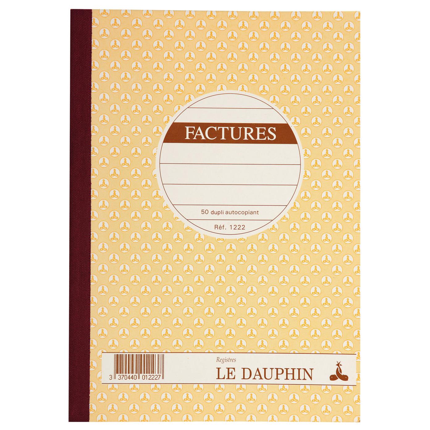 Manifold autocopiant "Facture" - double exemplaires 21 x 14,8 cm - 50 pages