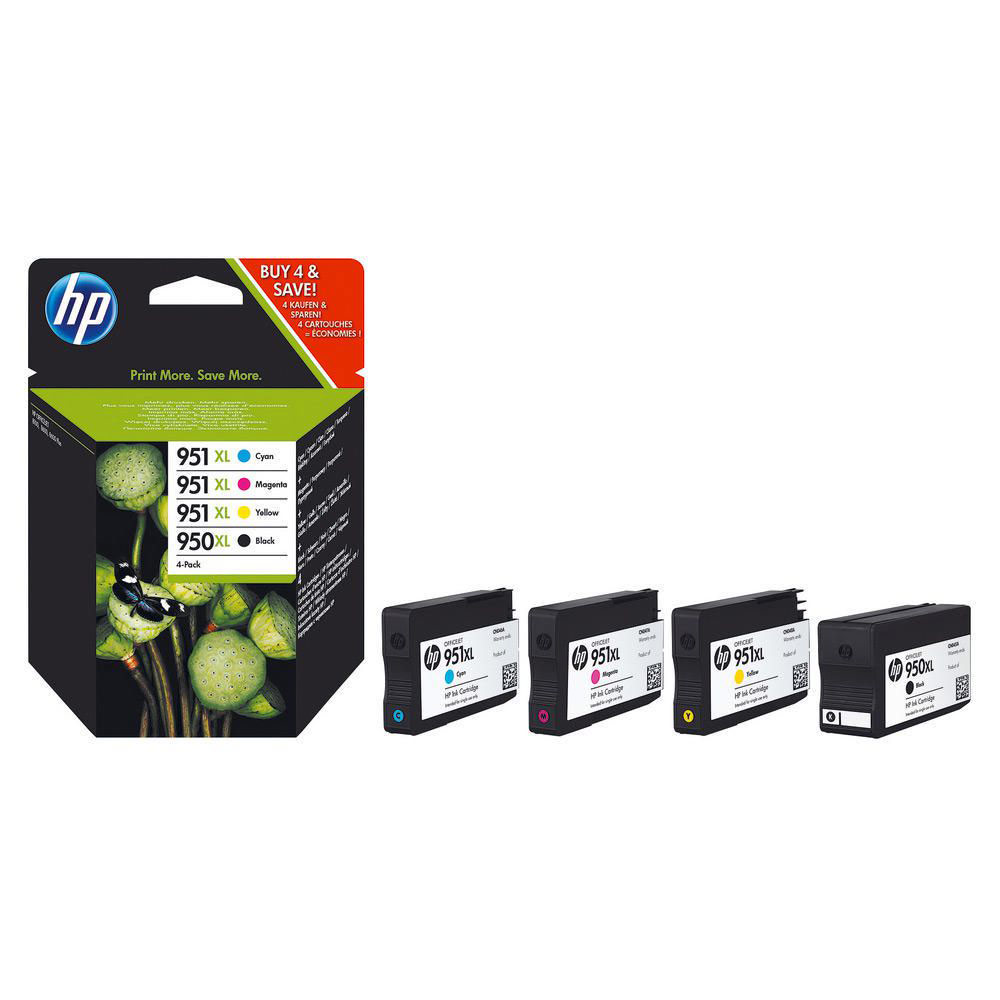 Multipack HP 950XL + 951XL  haute capacit - noir, couleur (cyan, magenta, jaune)