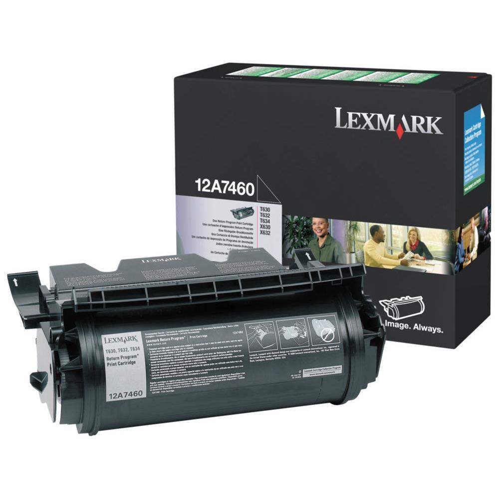 Cartouches de toner - Lexmark 12a7460 cartouche de toner 1 pice(s) original noir