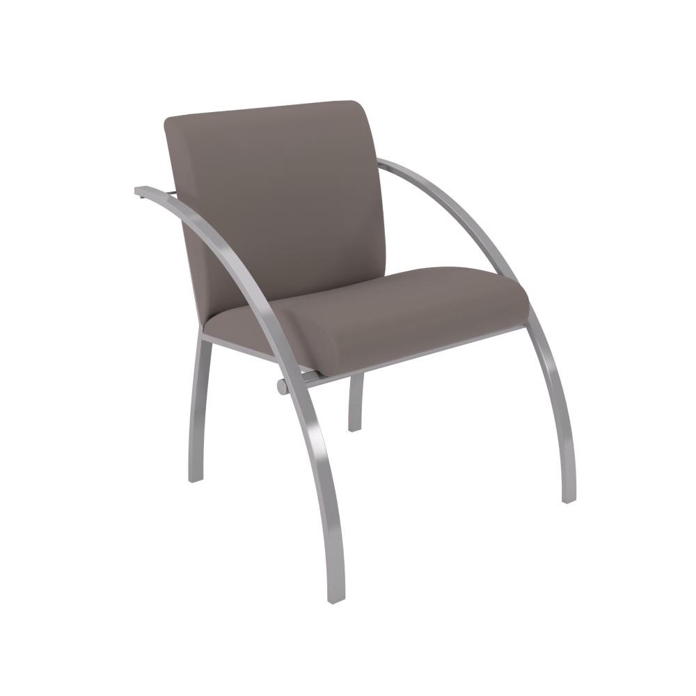 Fauteuil d'accueil Elmo vinyle non feu M1 - taupe