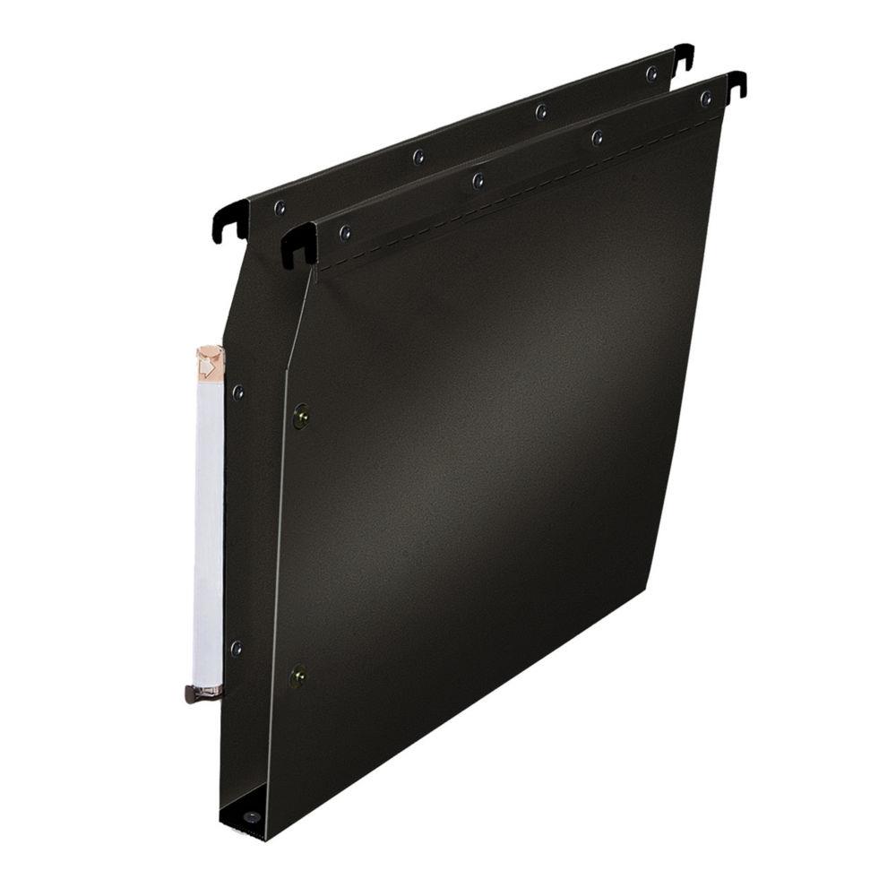 Dossiers suspendus L'oblique AZ polypro fun 330 - fond 30 mm - pour armoire - noir - lot de 10
