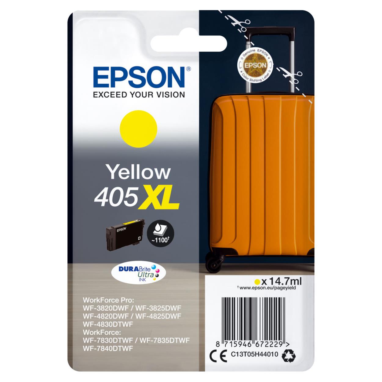 Cartouches pour imprimantes - Epson singlepack yellow 405xl durabrite ultra ink