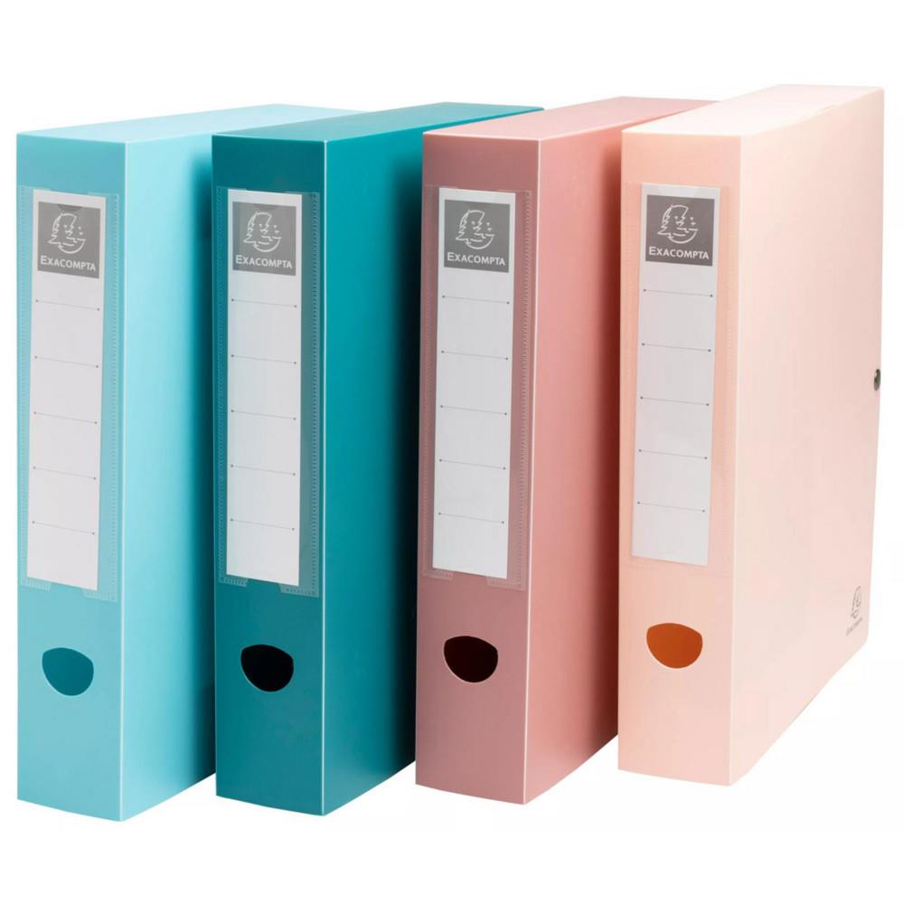 Bote de classement A4 Exacompta Skandi - Polypro recycl - Dos 6 cm - Assorties
