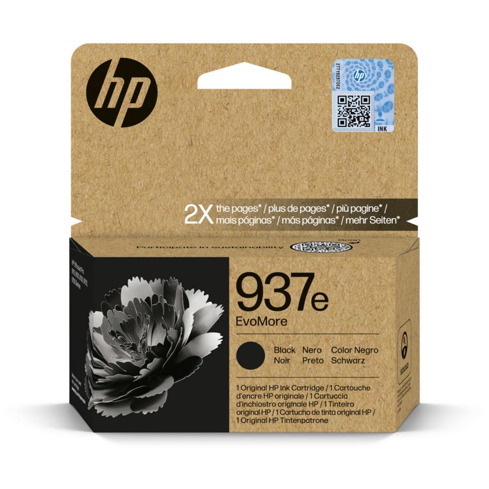 Cartouches pour imprimantes - Hp 937e cartouche d'encre authentique noir evomore