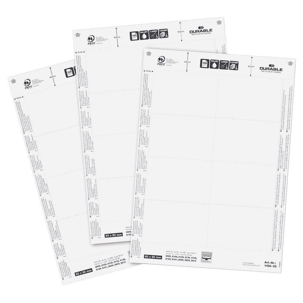 Badges tout en un clip Durable - paquet 20 units