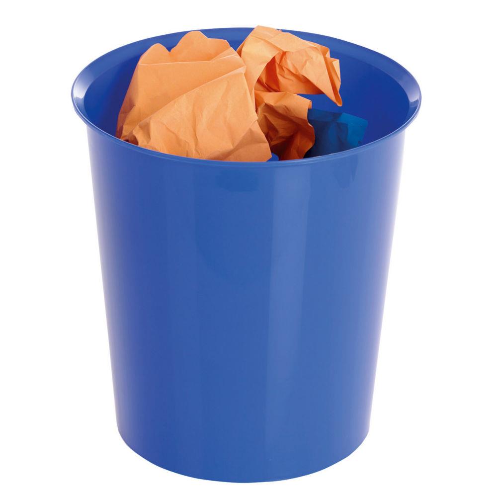 Corbeille  papier RAJA 18L recyclable - bleu