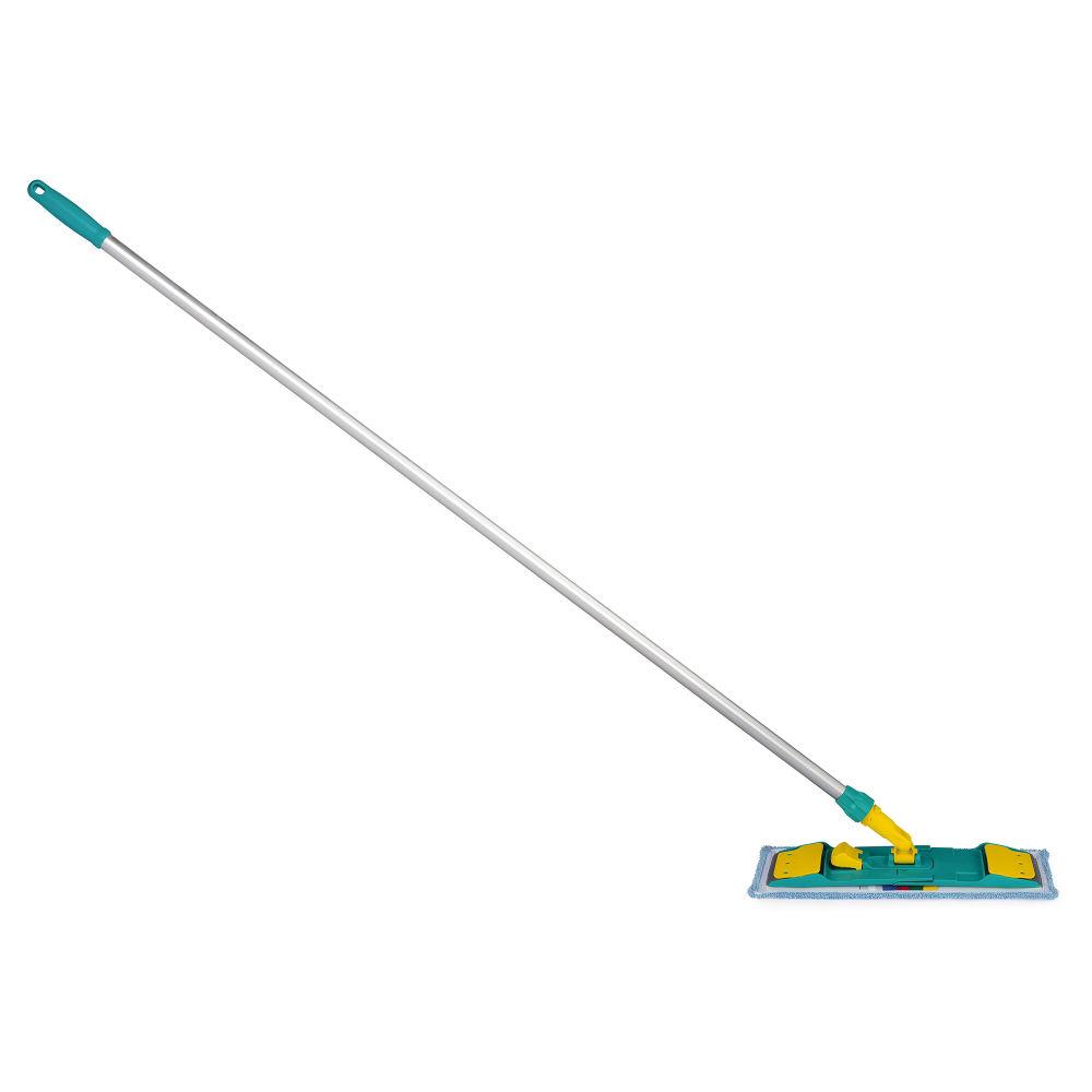 Kit lavage  plat  pince avec frange microfibre et manche extensible