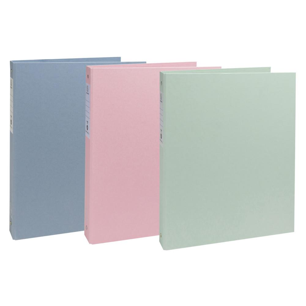 Classeur rigide Exacompta recycl� 4 anneaux 30 mm AutentiK - Couleurs assorties
