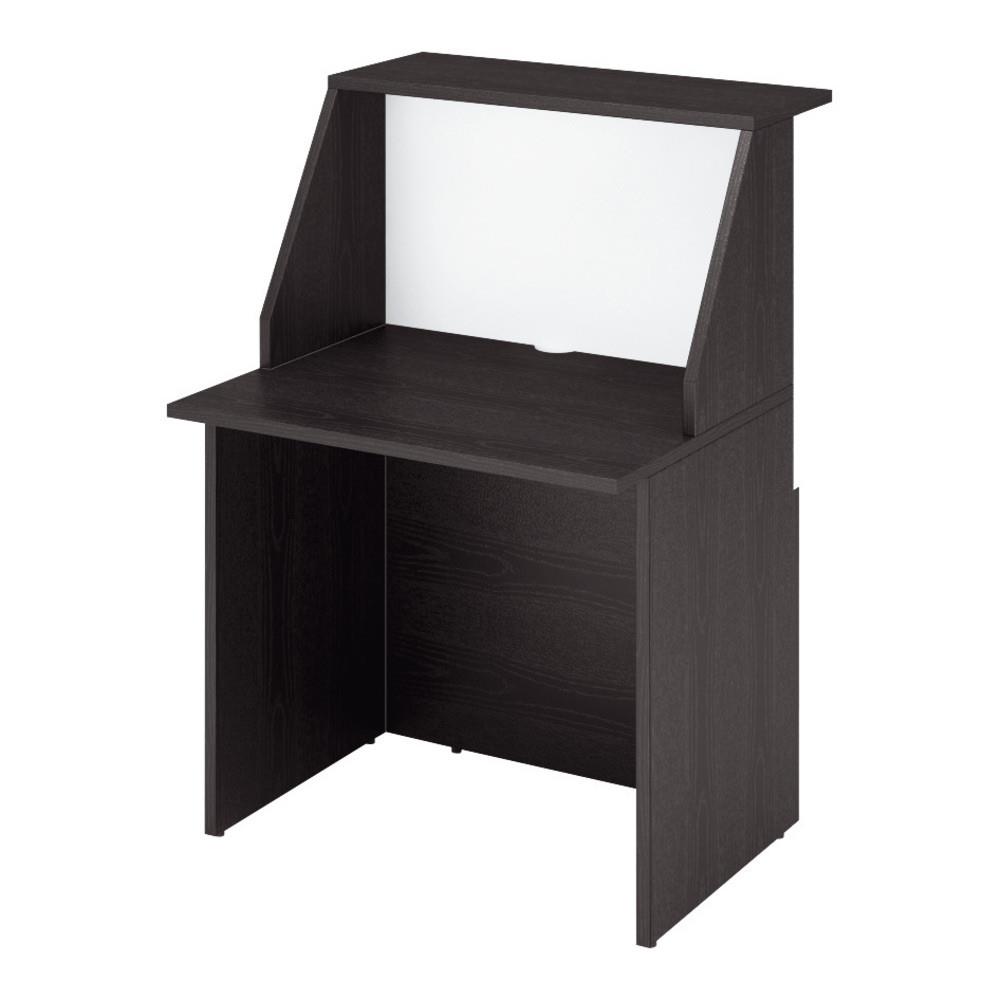 Module haut de banque d'accueil Yucca - L 80 - Frne noir,blanc