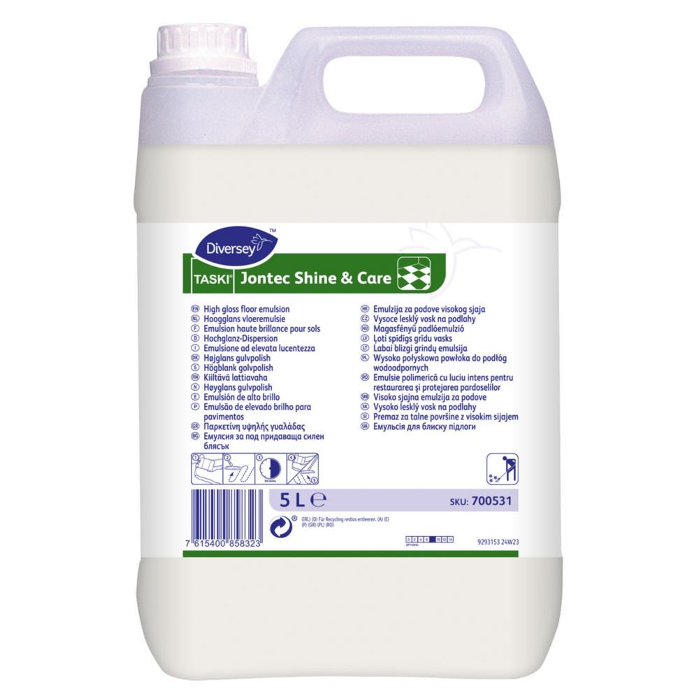 Jontec Shine Taski & Care Emulsion haute brillance pour protection des sols - Bidon 5 l