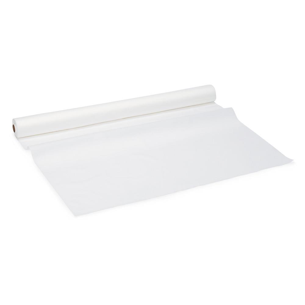Nappe en rouleau aspect tissu - 25 m - Blanc