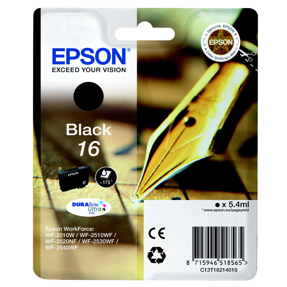 Cartouches pour imprimantes - Epson pen and crossword cartouche "stylo  plume" 16 - encre durabrite ultra n
